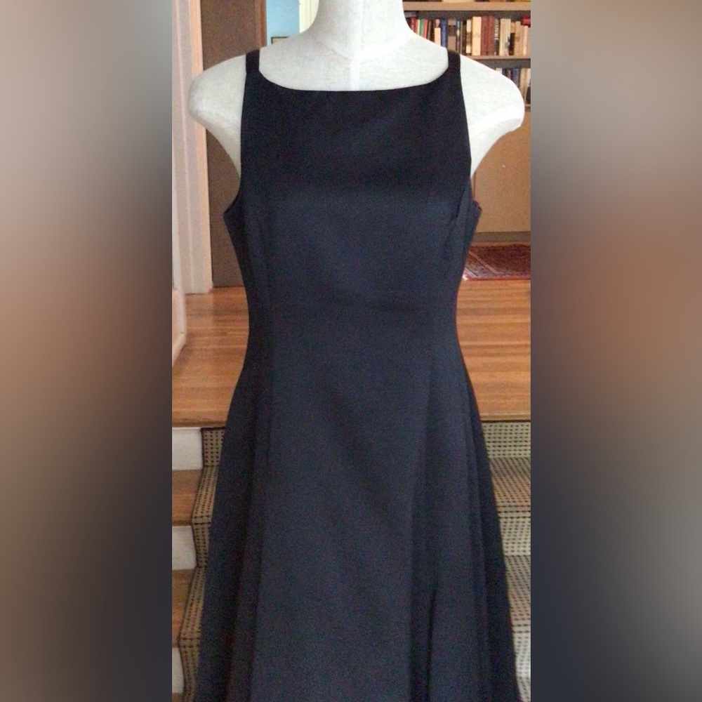 Black evening gown.